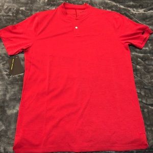 Nike Tiger Woods Red AeroReact Golf Shirt Medium